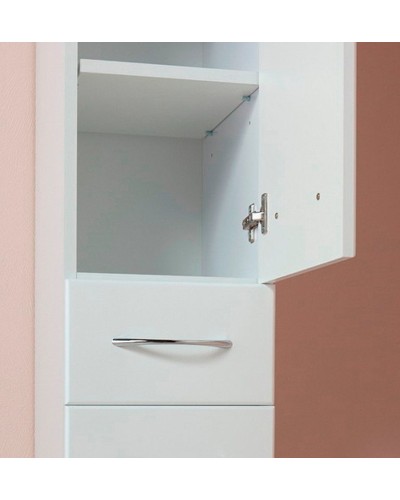 Шкаф пенал Onika Модерн 32.17 R 403212 с бельевой корзиной Белый