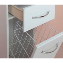 Шкаф пенал Onika Модерн 32.17 R 403212 с бельевой корзиной Белый