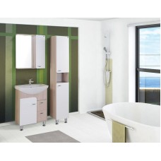 Шкаф пенал Onika Стиль 30.10 403048 Белый Ясень шимо светлый