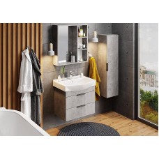 Шкаф пенал Onika Девис 30.10 У 403071 подвесной Бетон чикаго