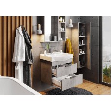 Шкаф пенал Onika Девис 30.10 У 403071 подвесной Бетон чикаго