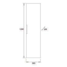 Шкаф пенал Onika Девис 30.10 У 403071 подвесной Бетон чикаго