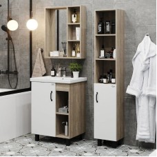 Шкаф пенал Onika Тимбер 30.01 403066 Белый матовый Дуб сонома