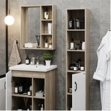 Шкаф пенал Onika Тимбер 30.01 403066 Белый матовый Дуб сонома