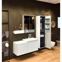 Шкаф пенал Geberit Acanto 38 500.619.JL.2 подвесной Песчаное стекло