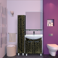 Джулия - 35 Пенал левый КРАКОЛЕТ черный