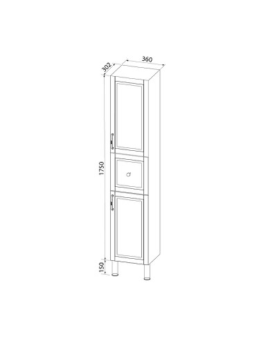 Шкаф пенал Iddis Oxford 36 OXF36W0i97 Белый