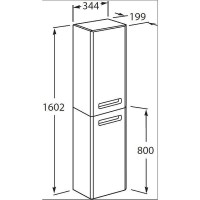 Шкаф пенал Roca The Gap 35 ZRU9302747 L подвесной Фиолетовый