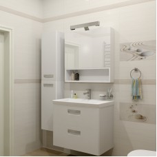 Шкаф пенал Roca The Gap 35 ZRU9302746 R подвесной Фиолетовый