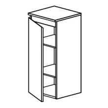 Полупенал подвесной белый глянец Astra-Form Альфа 020315