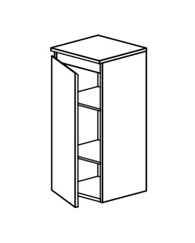 Полупенал подвесной белый глянец Astra-Form Альфа 020315