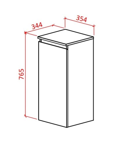 Полупенал подвесной белый глянец/черный глянец Astra-Form Альфа 020413