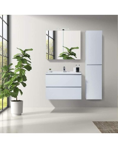 Шкаф пенал Orans BC-4023W 35 4023wuv005 Белый глянец