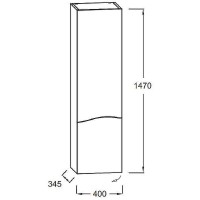 Шкаф пенал Jacob Delafon Sherwood 40 R EB1836RRU-P13 подвесной Состаренный дуб