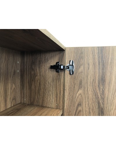 Шкаф пенал Comforty Бордо 40 00-00007266 подвесной Дуб темно-коричневый