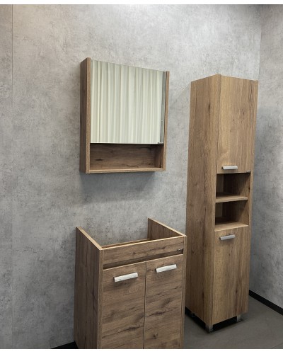 Шкаф пенал Comforty Марио 40 00-00004160 Дуб темный