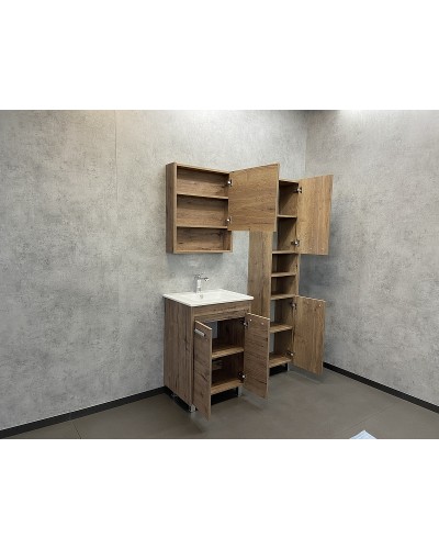 Шкаф пенал Comforty Марио 40 00-00004160 Дуб темный