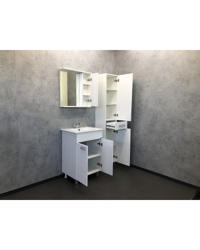 Шкаф пенал Comforty Модена М 35 00-00001645 Белый матовый