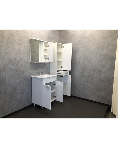 Шкаф пенал Comforty Модена М 35 00-00001645 Белый матовый