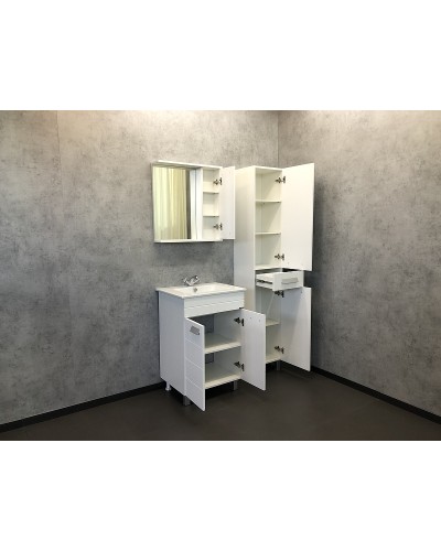 Шкаф пенал Comforty Модена М 35 00-00001645 Белый матовый