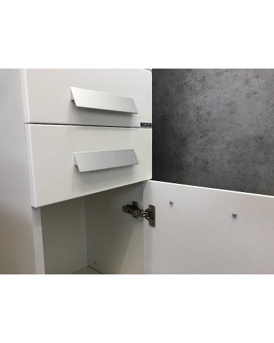 Шкаф пенал Comforty Модена М 35 00-00001645 Белый матовый