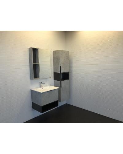 Шкаф пенал Comforty Франкфурт 40 00-00006505 подвесной Бетон светлый