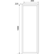 Шкаф пенал Marka One Milacco 30П L У73209 Blue Marble