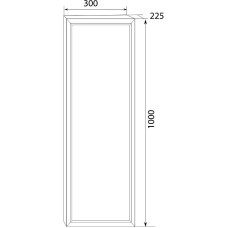 Шкаф пенал Marka One Milacco 30П R У83977 Blue Marble