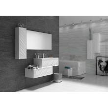 Шкаф пенал Marka One Glace 30П L У73578 Белый глянцевый