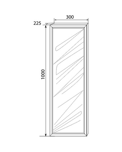 Шкаф пенал Marka One Glace 30П R У73577 Белый глянцевый