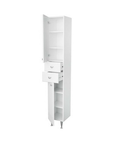 Шкаф пенал 1MarKa Story 29Н L У99311 Белый глянец