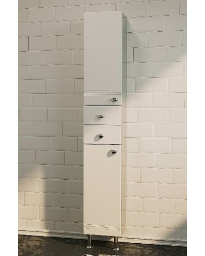 Шкаф пенал 1MarKa Story 29Н L У99311 Белый глянец