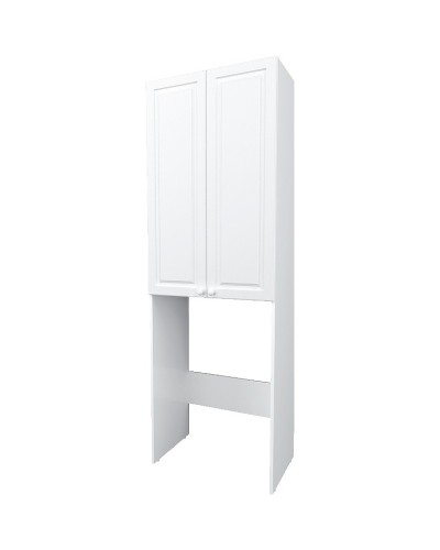 Шкаф пенал 1MarKa Wall Classic 67 У79534 над стиральной машиной Белый глянцевый