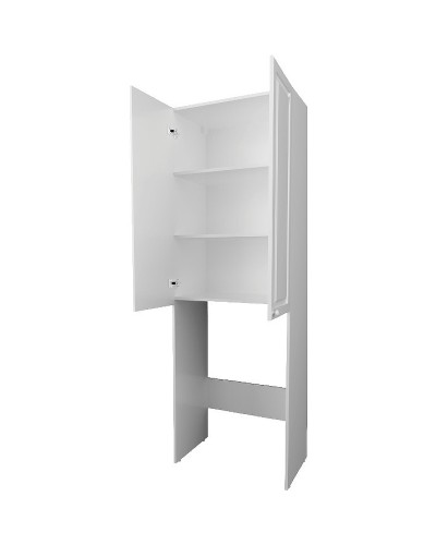Шкаф пенал 1MarKa Wall Classic 67 У79534 над стиральной машиной Белый глянцевый