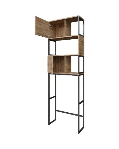 Стеллаж 1MarKa Grunge Loft 66 Ц0000005249 над стиральной машиной Дуб вотан