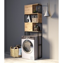 Стеллаж 1MarKa Grunge Loft 66 Ц0000005249 над стиральной машиной Дуб вотан