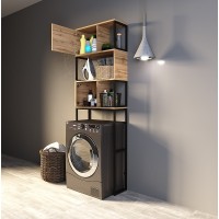 Стеллаж 1MarKa Grunge Loft 66 Ц0000005249 над стиральной машиной Дуб вотан