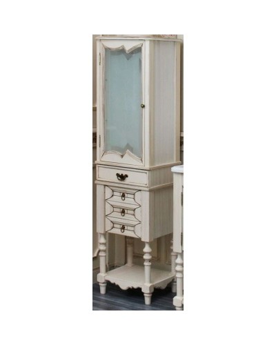 Пенал напольный слоновая кость состаренная Atoll Флоренция