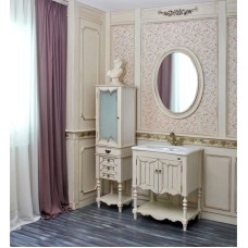 Пенал напольный слоновая кость состаренная Atoll Флоренция