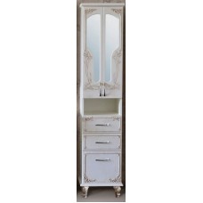 Пенал напольный белое дерево медная патина Atoll Барселона