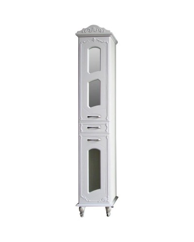 Пенал напольный белый глянец Atoll Мастер и Маргарита