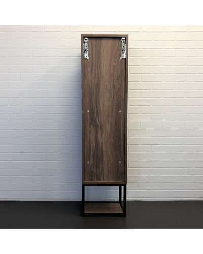 Шкаф пенал Comforty Равенна Лофт-35 00-00006913 подвесной Дуб темно-коричневый