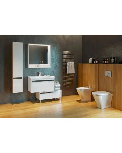 Пенал подвесной белый глянец L Акватон Капри 1A230503KP01L