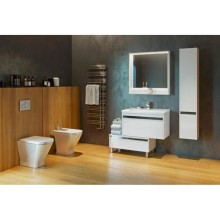 Пенал подвесной белый глянец R Акватон Капри 1A230503KP01R