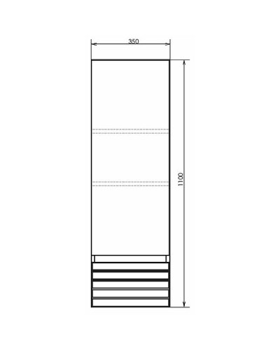 Шкаф пенал Comforty Страсбург 35 00-00006574 подвесной Дуб дымчатый Белый матовый