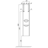 Пенал подвесной дуб фьорд с бельевой корзиной L Акватон Сильва 1A215603SIW6L