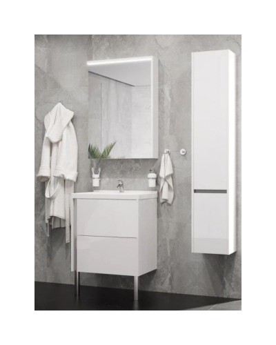 Пенал подвесной белый глянец R Акватон Стоун 1A228403SX01R