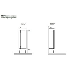 Шкаф пенал Kerasan Waldorf 925746DX Noce