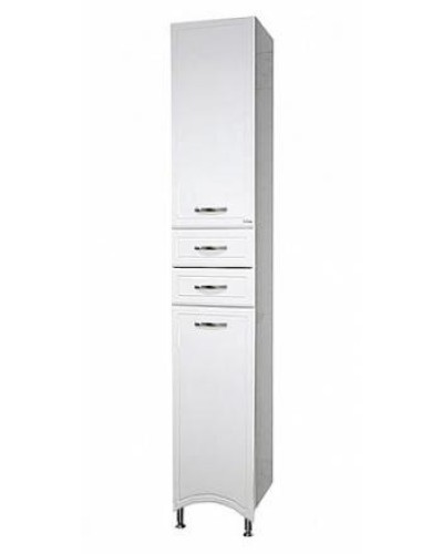 Дрея - 35 Пенал 2 ящ./ Б/К белая эмаль лев.