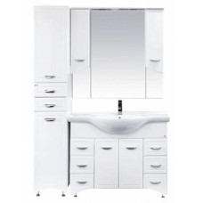 Дрея - 35 Пенал 2 ящ./ Б/К белая эмаль лев.